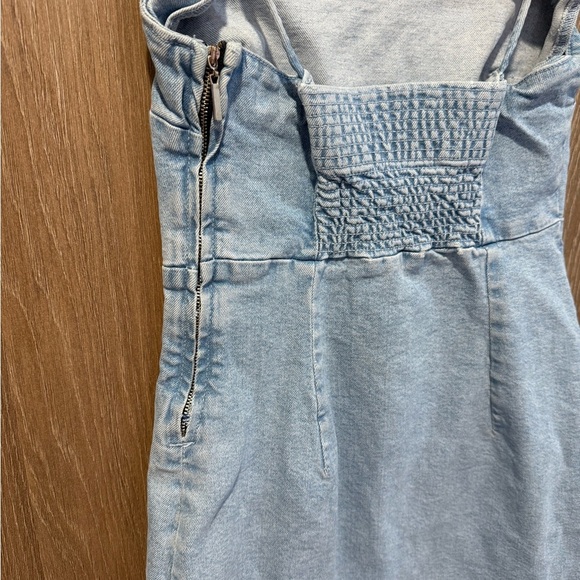 Zara Blue Spaghetti Strap Sheath Mini Dress - Picture 3 of 5